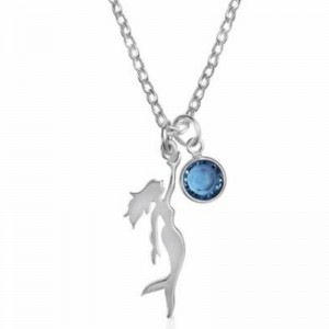 Muince gorm pendant gemstone Mermaid 925 airgid sterling