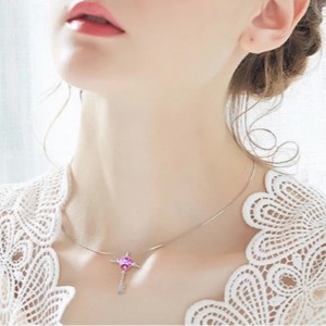 Grá sciathán Angel croí croí muince necklace litir sapphire amethyst necklace gemstone do mhná 925 airgid sterling