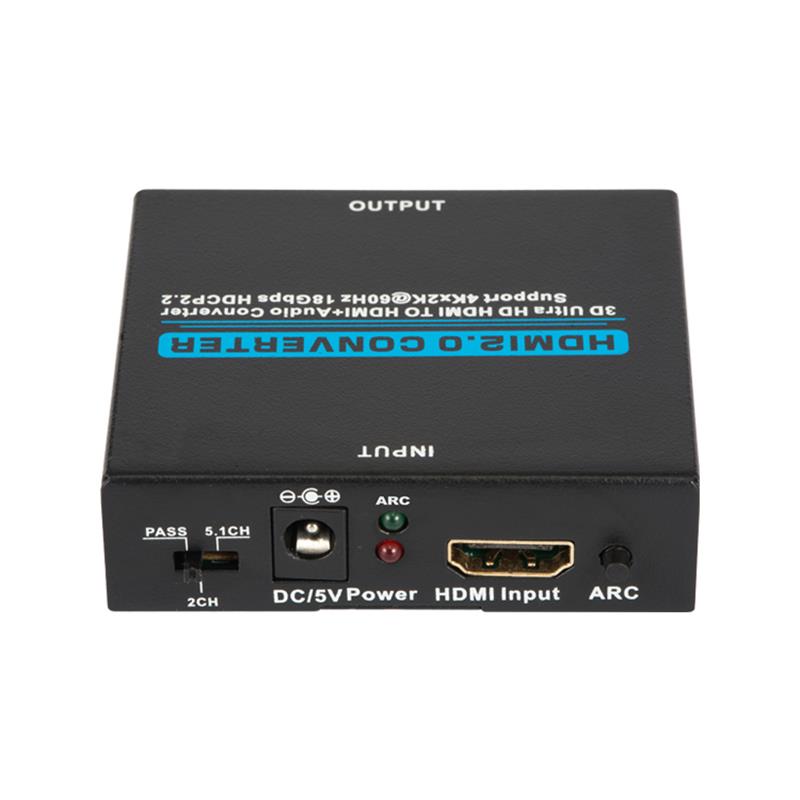 V2.0 HDMI Fuaime Fuaime HDMI go HDMI + Tiontaire Fuaime Tacaíocht 3D Ultra HD 4Kx2K @ 60Hz HDCP 2.2 18Gbps