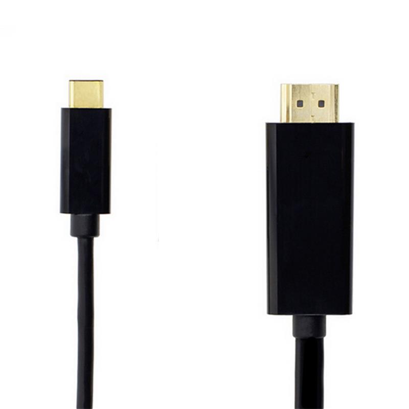 USB C go HDMI Cábla 6ft (4K @ 60Hz), Cábla USB go HDMI Cábla [Thunderbolt 3 Comhoiriúnach] do MacBook Pro 16 '' 2019/2018/2017, MacBook Air / iPad Pro 2019/2018, Leabhar Dromchla 2, Samsung S10 , agus eile