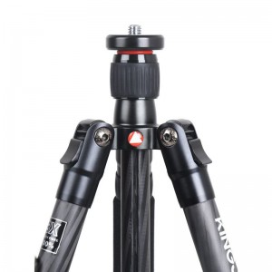 Kingjoy Chustaim branda Kingjoy Port Alúmanam Inaistrithe Tripod Camera le Ball Head for Digital Dslr