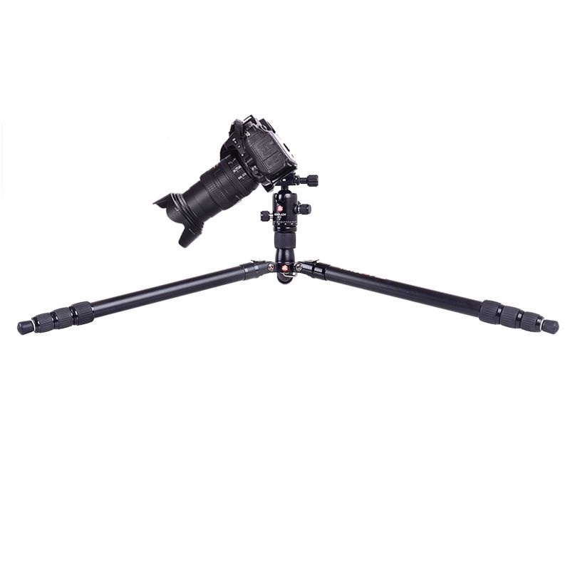 Ceamara Solas Éadrom Alúmanaim Iniompartha Ardchaighdeáin KINGJOY Tripod K1008 + C10