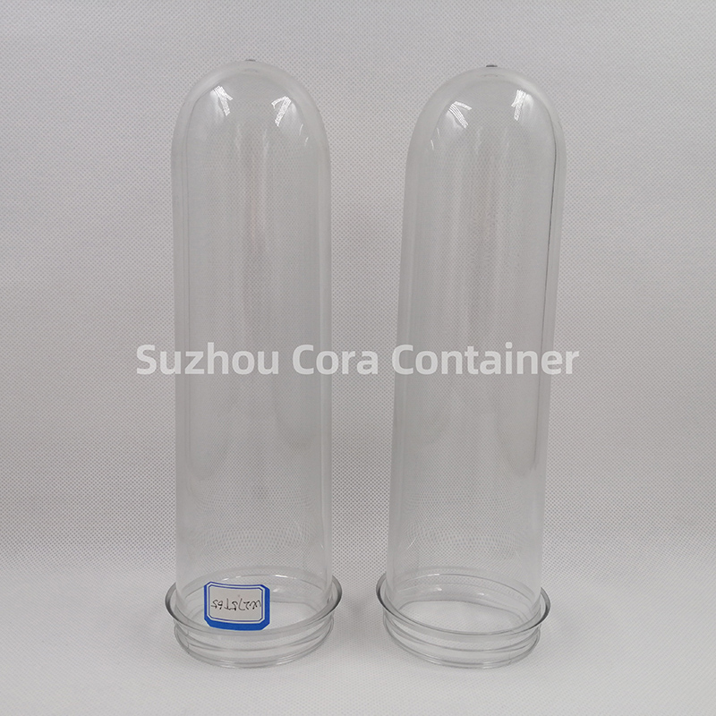 Méid 65mm 275g Muineál 72mm Preform Pet Petitc do Ola Dí Uisce