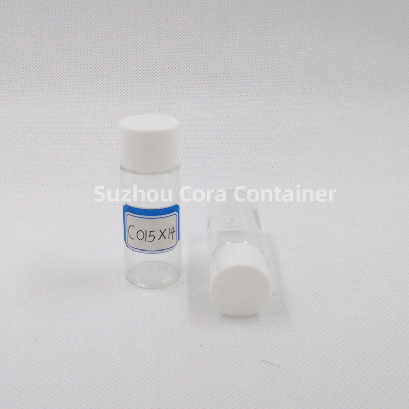 15ml Kaela suurus 14mm Lemmiklooma plastne kosmeetiline pudel kruvikorgiga