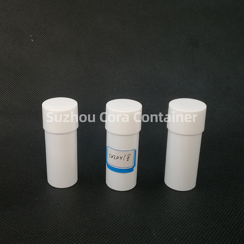 20ml Kaela suurus 18mm Lemmiklooma plastne kosmeetiline pudel kruvikorgiga