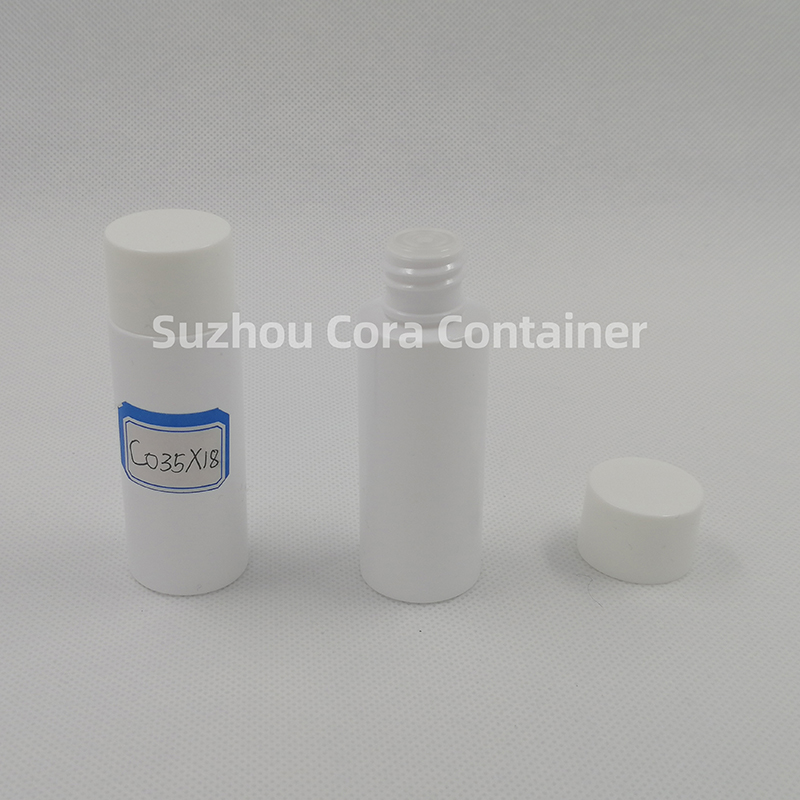 35ml Kaela suurus 18mm Lemmiklooma plastne kosmeetiline pudel kruvikorgiga