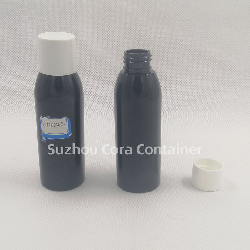 120ml Kaela suurus 24mm Lemmiklooma kosmeetiline plastpudel kruvikorgiga