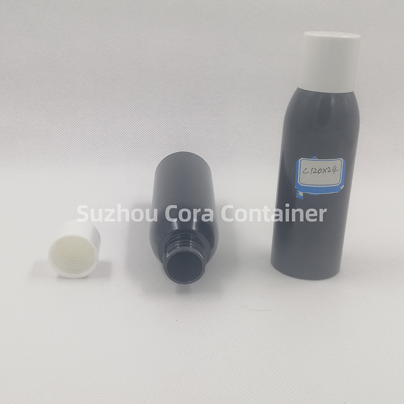 120ml Kaela suurus 24mm Lemmiklooma kosmeetiline plastpudel kruvikorgiga