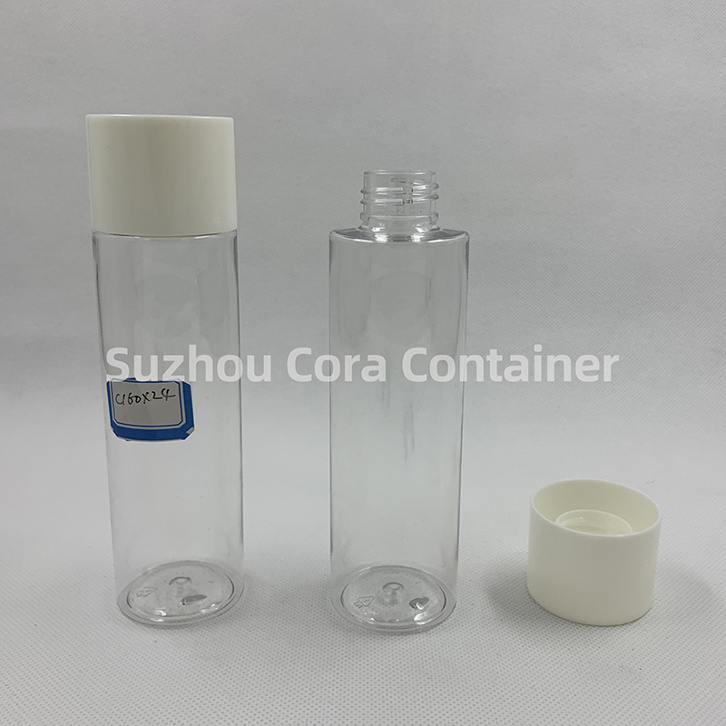 160ml Kaela suurus 24mm Lemmiklooma kosmeetiline plastpudel kruvikorgiga