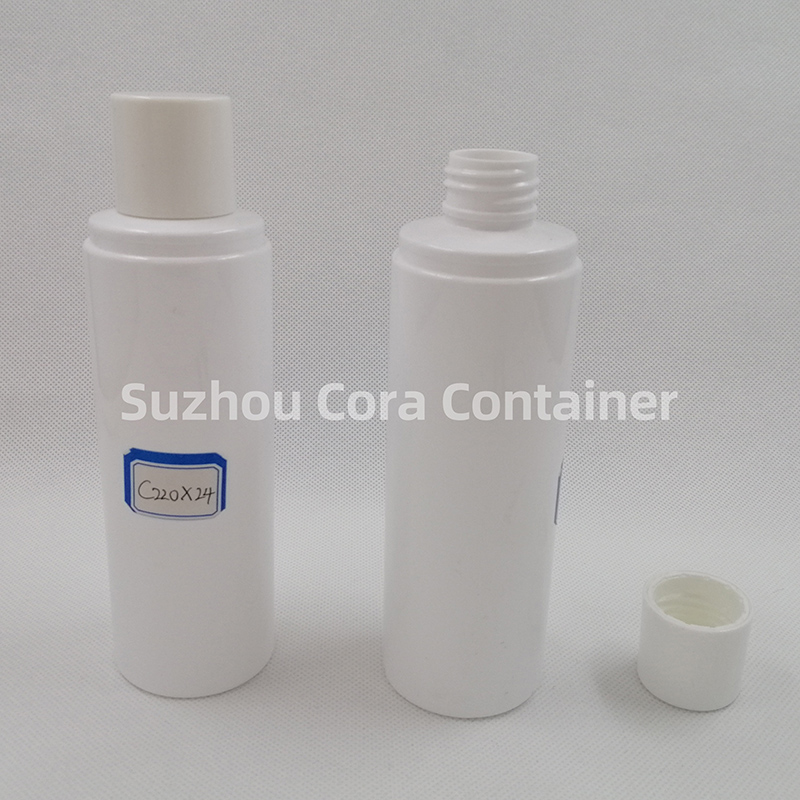 220ml Kaela suurus 24mm Lemmiklooma kosmeetiline plastpudel kruvikorgiga