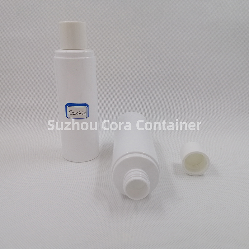 220ml Kaela suurus 24mm Lemmiklooma kosmeetiline plastpudel kruvikorgiga