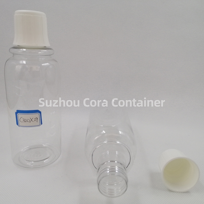 320ml Kaela suurus 29mm Lemmiklooma kosmeetiline plastpudel kruvikorgiga