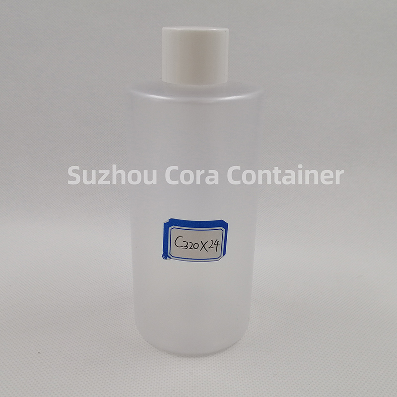 320ml Kaela suurus 24mm Lemmiklooma plastne kosmeetiline pudel kruvikorgiga