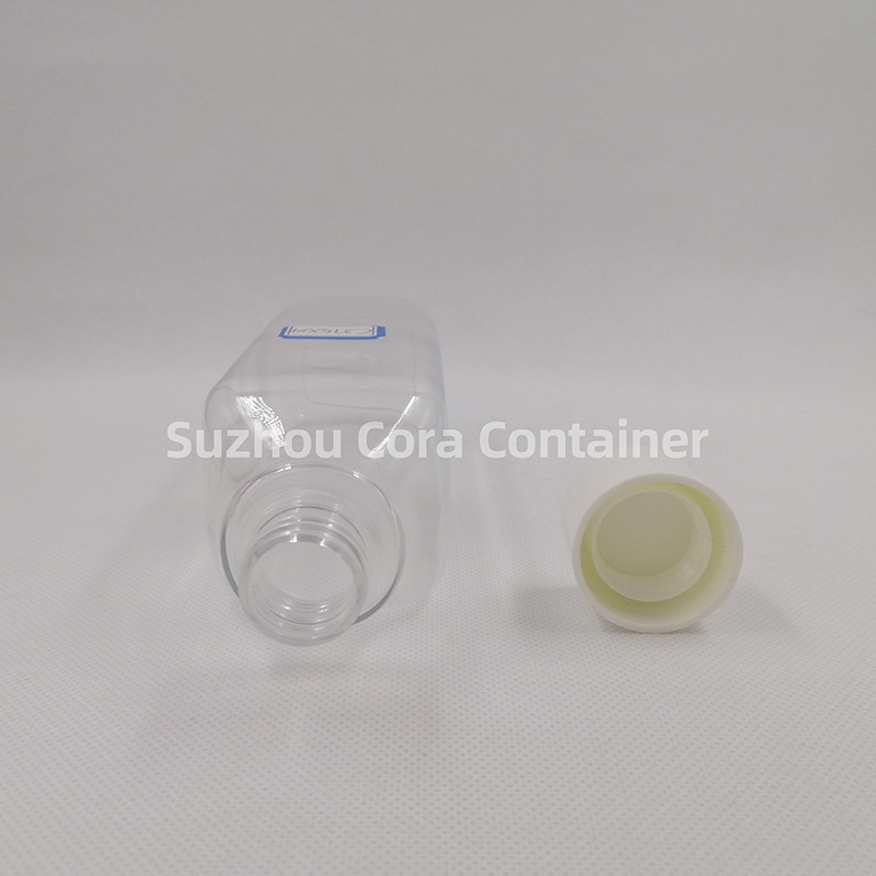 375ml Kaela suurus 24mm Lemmiklooma plastne kosmeetiline pudel kruvikorgiga