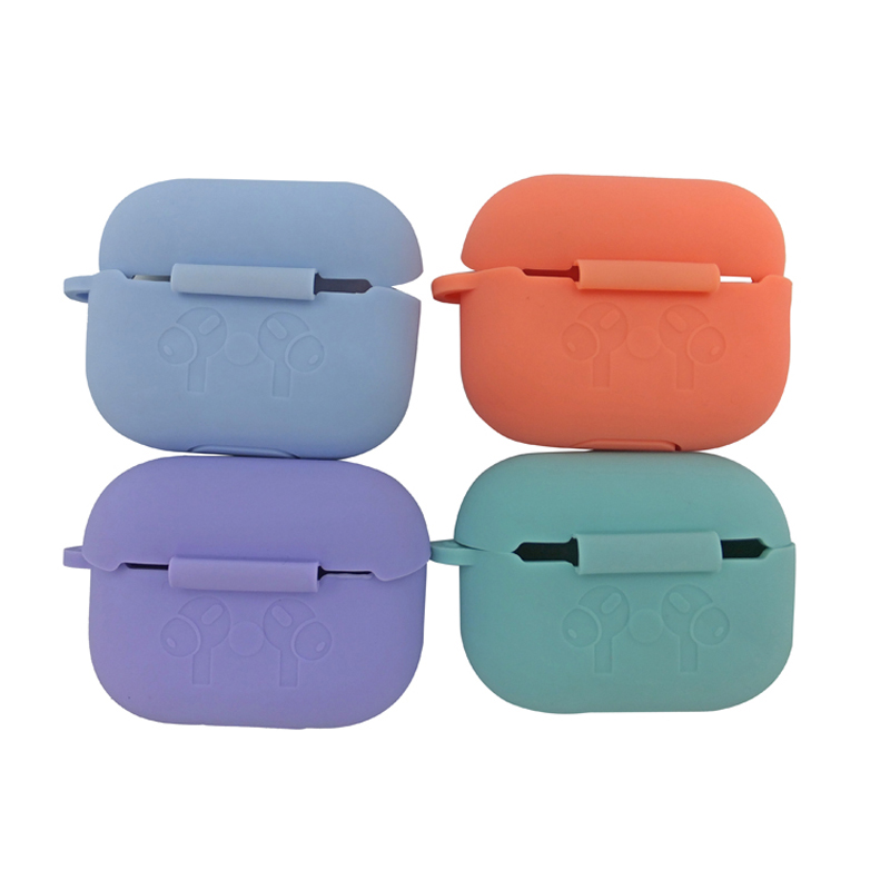 Silicone Wireless Earphone Carrying Case for Airbods Pro