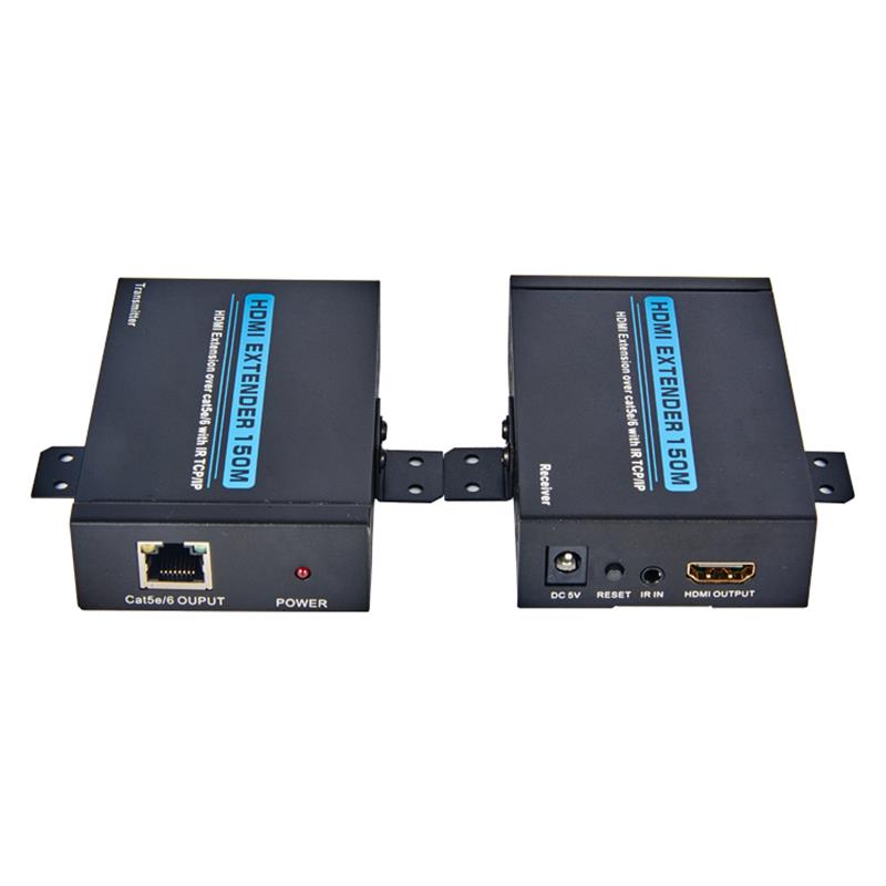 V1.3 HDMI Extender 150m thar Tacaíocht cábla Aonair cat5e / 6 Iomlán HD 1080P