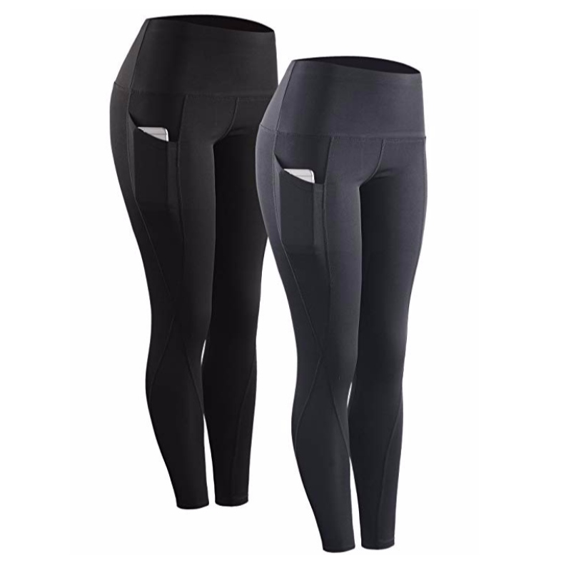 Lionsaí Ard-Waist Running Workout le haghaidh Yoga le Pócaí Pants Bríste