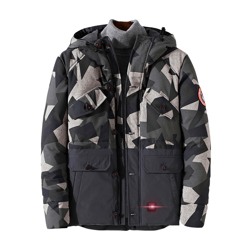 Winter Custom USB Battery Bluetooth Safety Hunting Heated Jacket 7.4V või 12V Kuumutatud mantlid ja soe riietus