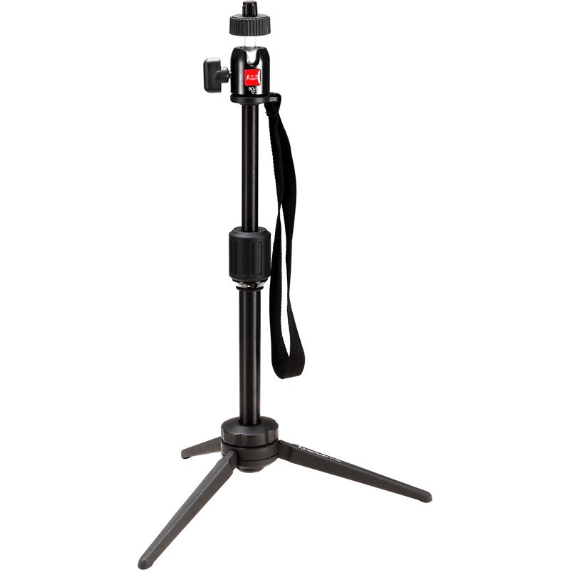 Video Mini Tabletop Alúmanam Alloy Alúmanaim Le Ceann Ball do Camera Tripod