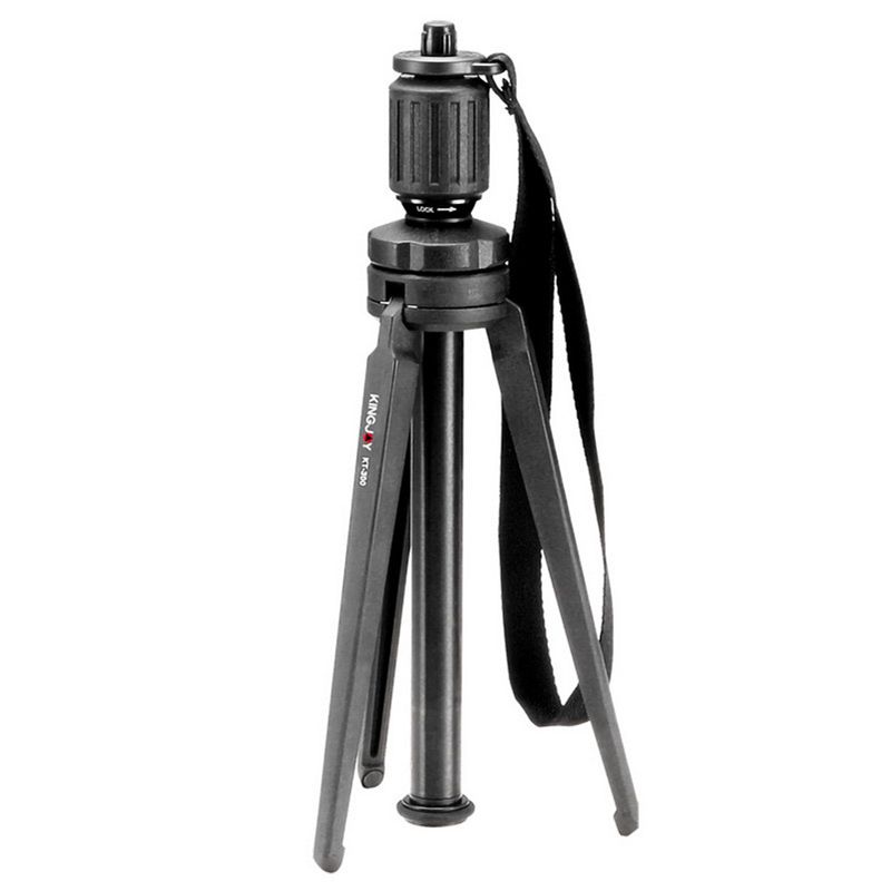 Video Mini Tabletop Alúmanam Alloy Alúmanaim Le Ceann Ball do Camera Tripod