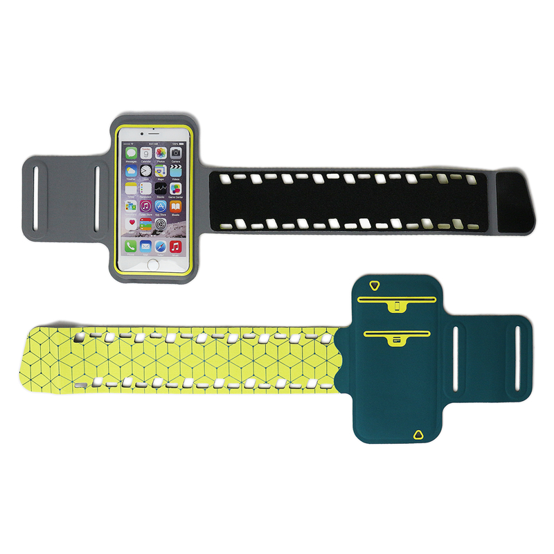 Saincheaptha Lycra Spórt Saincheaptha Armband Fón Póca le haghaidh Rith