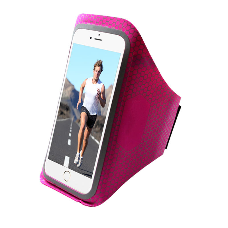 Kohandatud elastne peegeldav Fitness Smartphone Case Sport Armsband