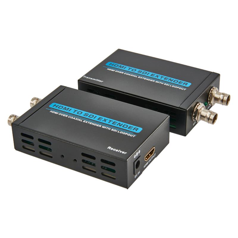 HDMI go SDI Extender 100m HDMI os cionn an fhadaitheora comhaiseach le haschur SDI