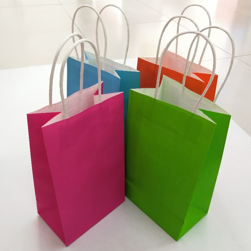 Pruun Kraft Paper Carrier Bag Recycle Käekotid