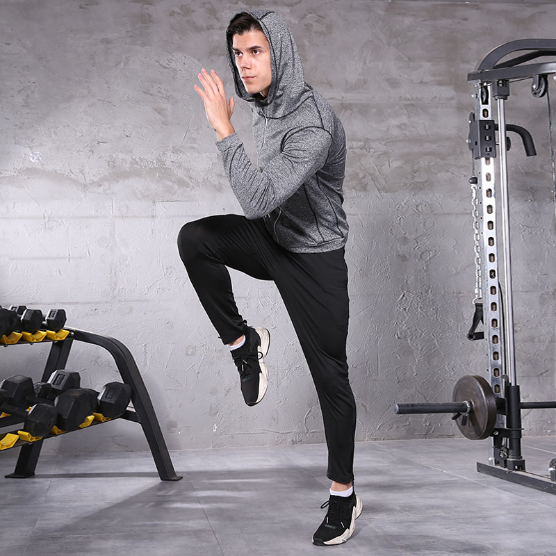FDM022- Men\ Sports Running Set Outwear Hoodie+ Püksid