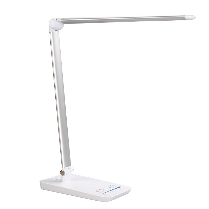 58x Dimmable Modern Office Wireless Charger Touch QI Light Led Desk Laud Lamp with USB Charging Port