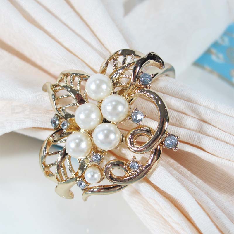 Te fáinne naipcín miotail galánta & galánta a dhíol