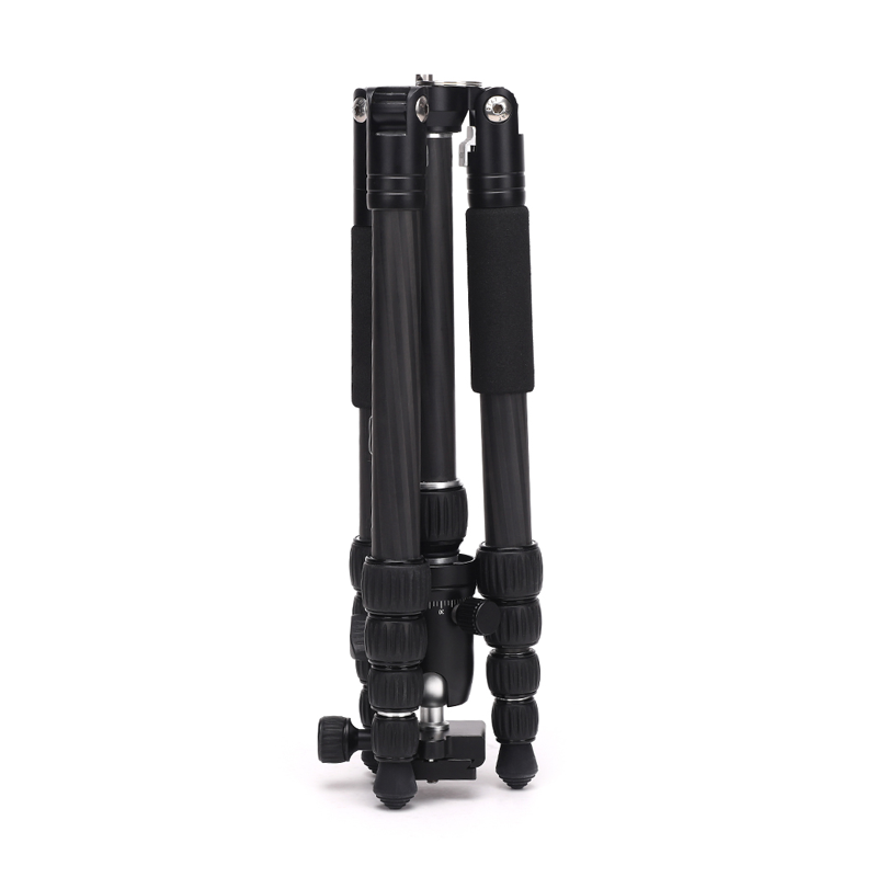 DIat CM225A + DHS-5 Seastán Tripod mion-cheamara carbóin iniompartha solúbtha