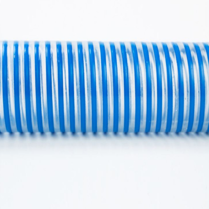 Díol Te Ard-bhrú Ard-shúchán PVC Sreang roctha Helix Hose Déanta sa tSín