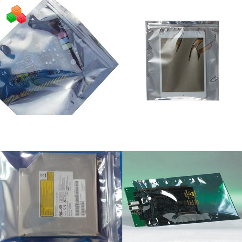 Kvaliteetne veekindel sisseehitatud plastmassist zip PE antistaatiline plastkott, elektrotehnika pakkimiseks ette nähtud varjekotiga