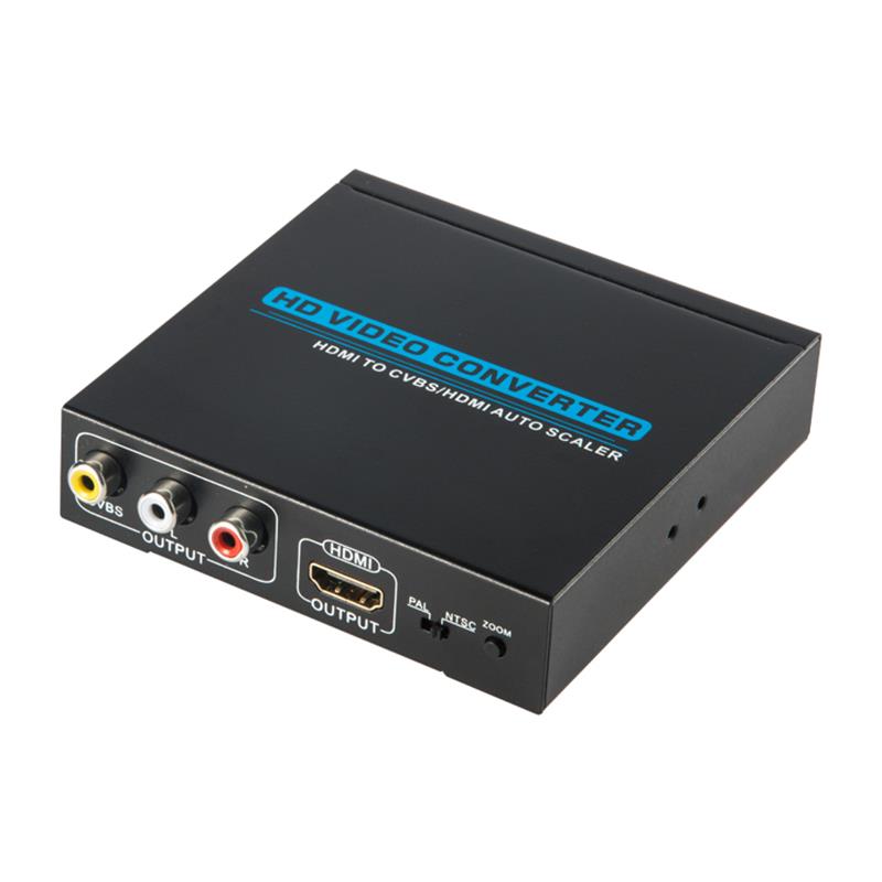 HDMI DO CVBS / AV + HDMI CONVERTER Auto Scaler 1080P
