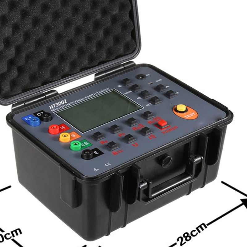 VD-3002 30k ohms Double Clamp Multifunktsionaalne Digital Earth Tester Ground Earth Resistance Tester