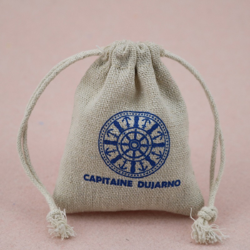 Línéadach Mini SGS50 Inbhuailte Burlap Cnáib Bronntanais Pouch Sagart Drawstring Mála Tae Málaí Siúcra Mála Caife Eco Caife le Lógó Saincheaptha