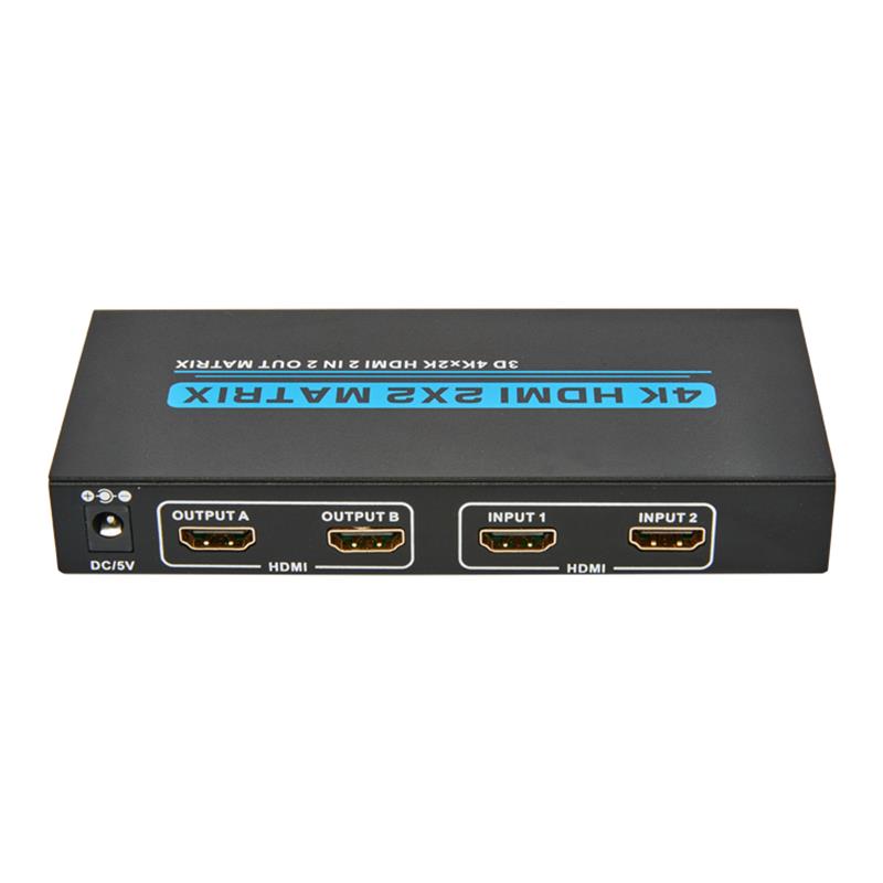 Maitrís V1.4 4K / 30Hz HDMI 2x2 le Tacaíocht EDID 3D Ultra HD 4Kx2K
