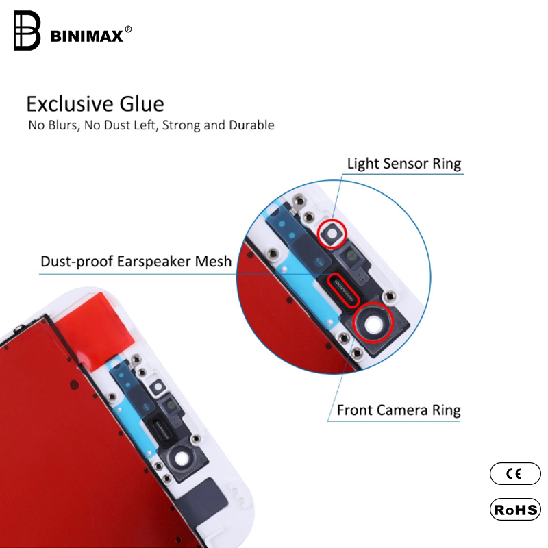 BINIMAX Modúil ard-chumarsáide fóin phóca LCDs do ip 7