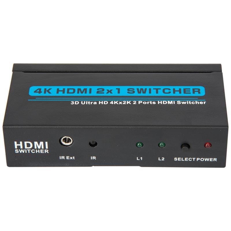 V1.4 4K / 30Hz HDMI 2x1 Switcher Support 3D Ultra HD 4K * 2K / 30Hz