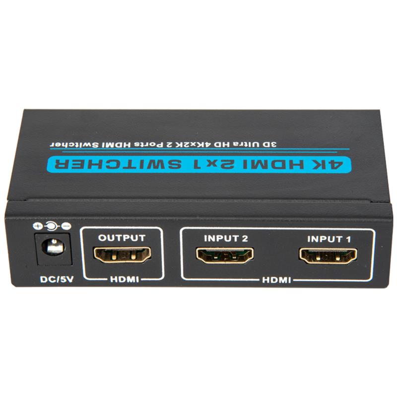 V1.4 4K / 30Hz HDMI 2x1 Switcher Support 3D Ultra HD 4K * 2K / 30Hz