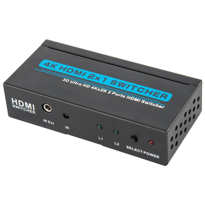 V1.4 4K / 30Hz HDMI 2x1 Switcher Support 3D Ultra HD 4K * 2K / 30Hz