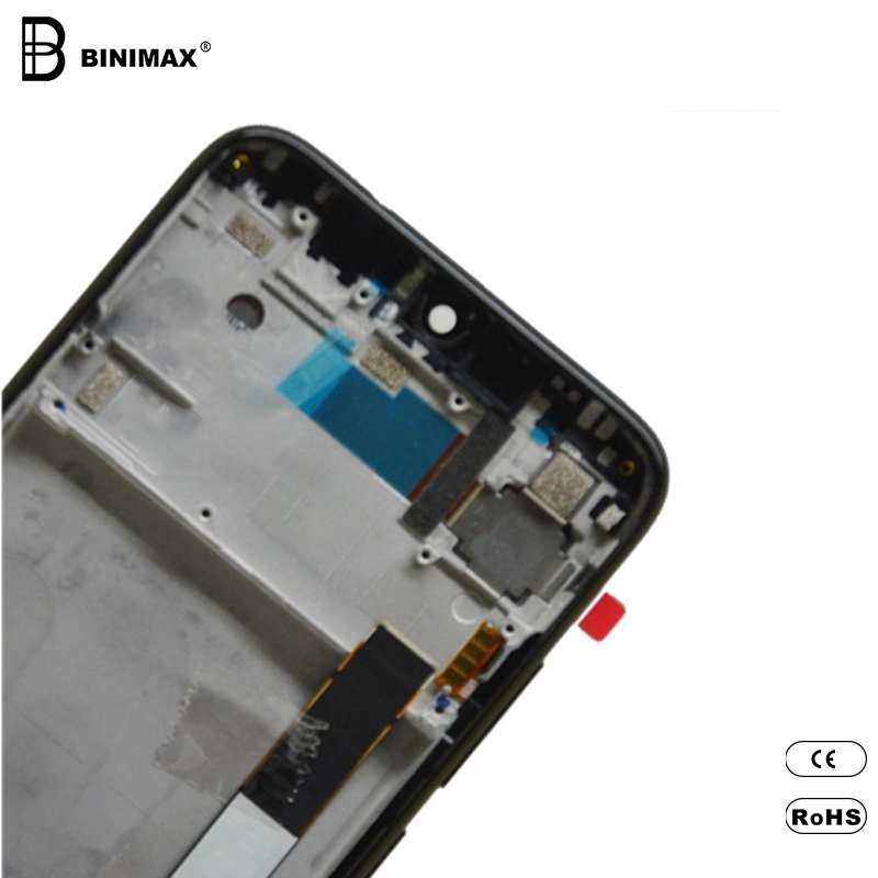 Mobiiltelefoni LCD-d näitavad BINIMAX-i mobiilide näidikut punase noodi 7 jaoks