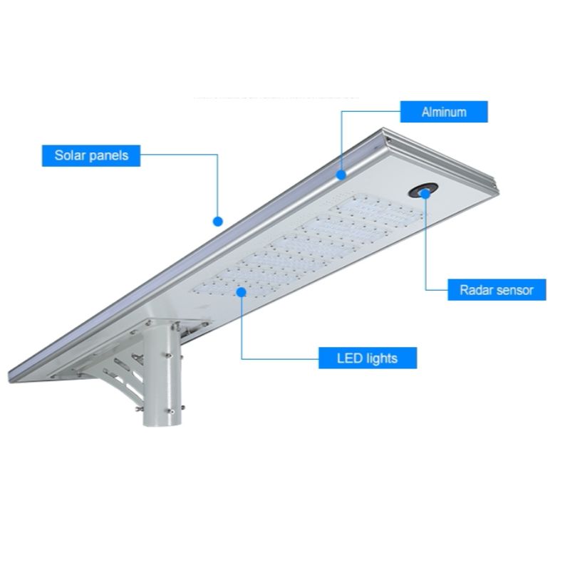 Solas sráide gréine 30w 60w 80w 100w