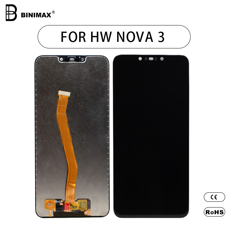 Mobiiltelefoni LCD ekraan Binimax asendusekraan HW noova 3 jaoks