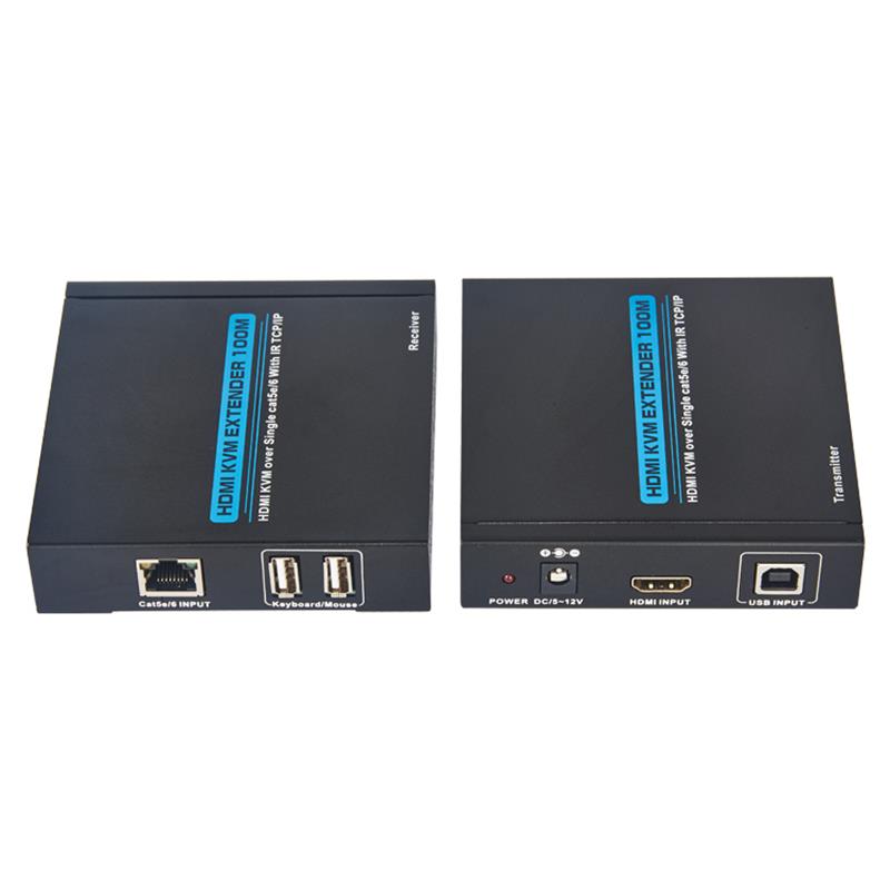 HDMI KVM Extender 100m üle ühe cat5e/6 Toetus Täis HD 1080P