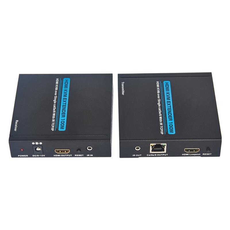 HDMI KVM Extender 100m üle ühe cat5e/6 Toetus Täis HD 1080P