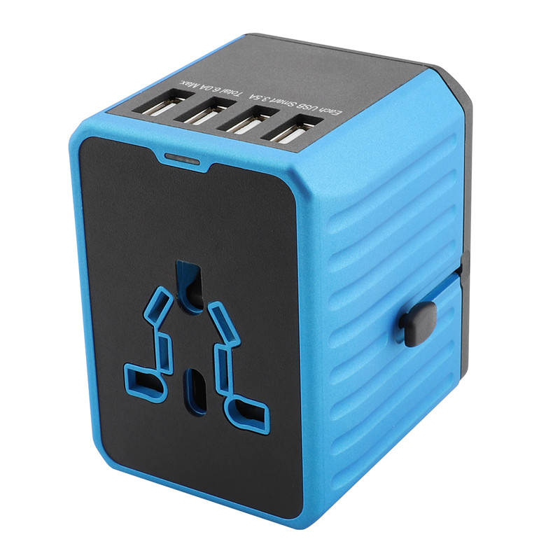 RRTRAVEL Universal Travel Adapter, International Power Adapter, Worldwide Plug Adaptor koos 4 USB Ports, High Speed 4.5A Wall Charger, Kõik ühes AC Socket for USA UK AUS Europe Asia Phone Cell Laptop
