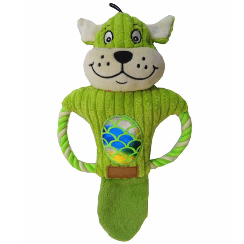 Cnó bréagán madraí pluide éicea-chairdiúil plush peataí le squeaker