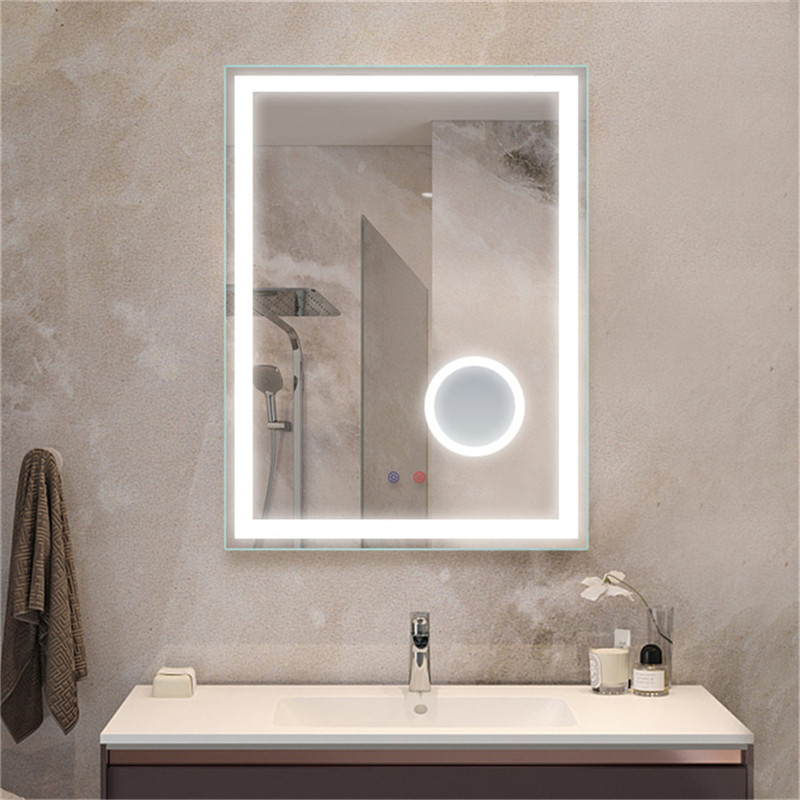 Kodu sisekujunduse vannitoa peegli meigipeegel koos juhitud peeglitega sisekujunduse peegel 5X suurenduspeegliga